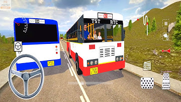 TSRTC Bus Accident in Bharat Bus Simulator 3D Game Android Gameplay | Indian Bus Games for Android