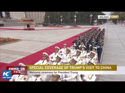 LIVE: Xi Jinping hosts welcome ceremony for Donald Trump in Beijing