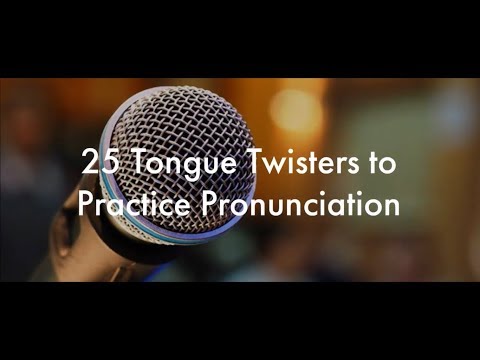 25英語の早口言葉の練習で発音を改善する