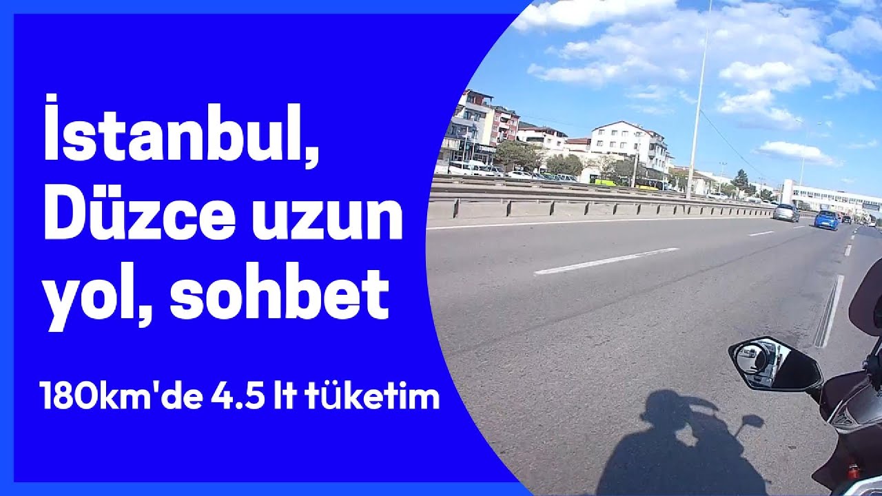 İstanbul'dan düzce (cumayeri) uzun yol, sohbet, bayram yolculuğu, Apec apx5 150 cc