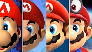 Evolution of Title Screens in Super Mario Games (1985-2019)