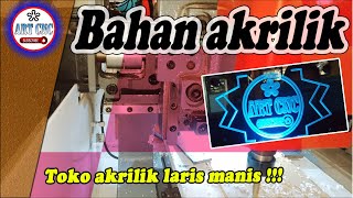 DESAIN LOGO BAHAN AKRILIK MESIN CNC MILLING