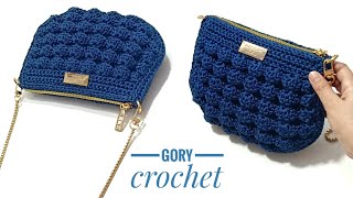 Crochet bag, distinctive and elegant design