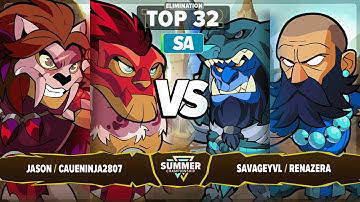 Caueninja2807 & Jason vs Savageyvl & Renazera - Elim. Top 32 - Summer Championship 2025 - SA 2v2