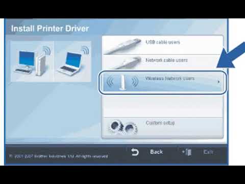 Steps for wireless setup of Brother printer hl 2270dw