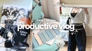 PRODUCTIVE VLOG🍵 finals season, shein haul, anime…