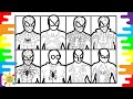 Many Spiderman Faces Coloring | Spiderman Coloring | Culture Code - Make Me Move