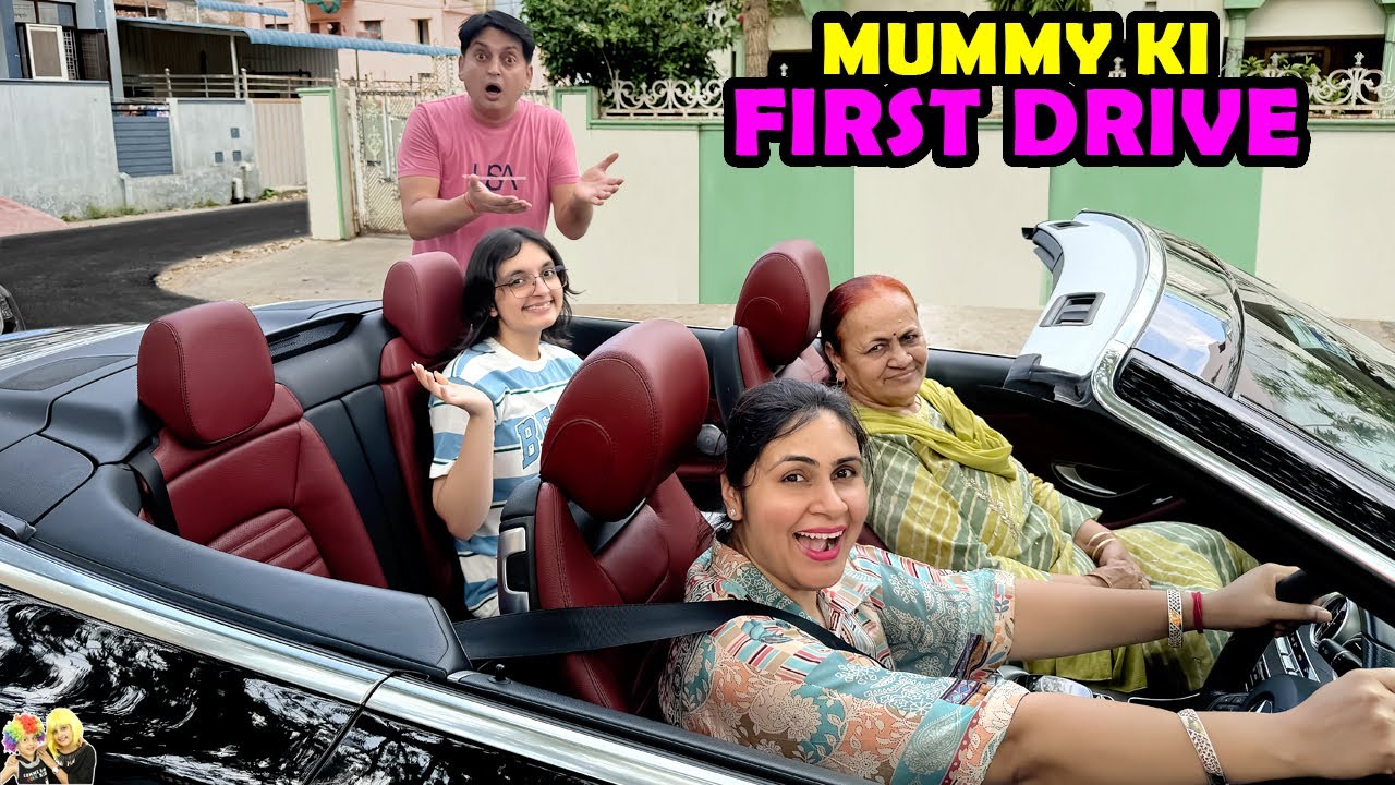 PREMIER ESSAI EN VOITURE DE MAMAN  Grand mre est venue Vlog de la vie quotidienne