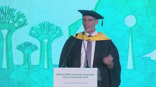 Celebrity MBA Graduation December 2018 – Keynote Address Profile