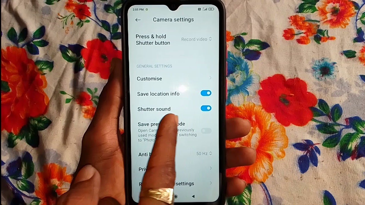 Mobile ke camera me shutter sound kaise on karen YouTube
