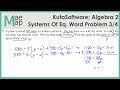 Systems of Equations Word Problems Quiz