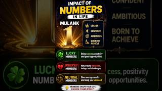 Mulank 1 walo ke lucky numbers, unlucky numbers, neutral numbers #numerology #numerologist