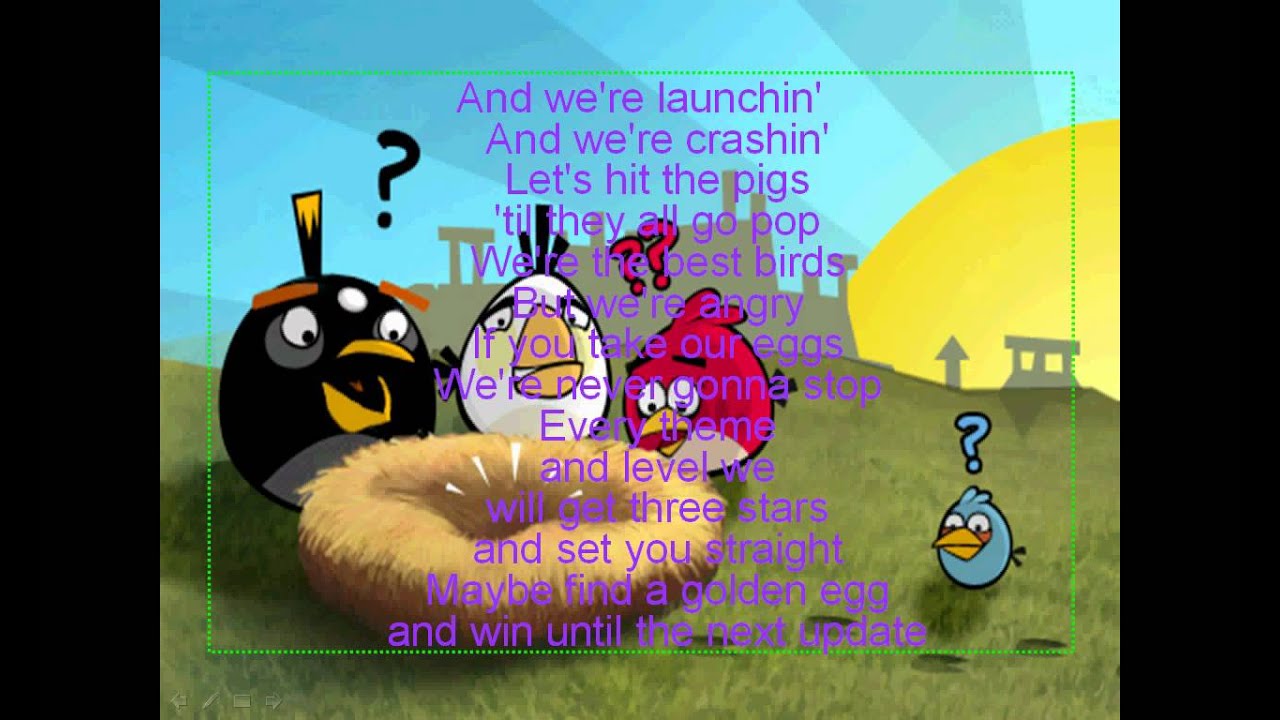 The Angry Birds Rap Song YouTube The Angry Birds Rap Song YouTube
