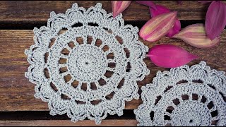 Decorative Crochet Doily Coaster Tutorial - Easy For Beginners