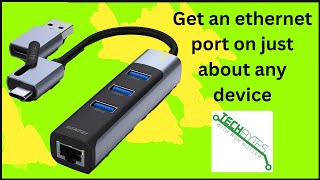 With this USB dongle, you should be able to get wired ethernet on just about any device