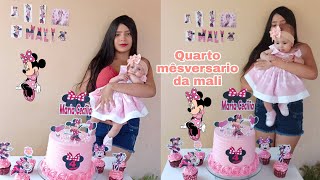 VLOG:QUARTO MÊSVERSARIO DA MALI|Minnie-mãe aos 17