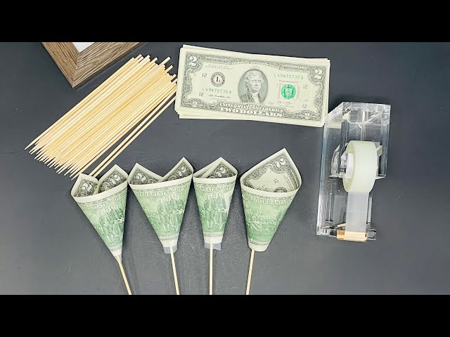 How to make Money Bouquet/Easy step by step wrapping tutorial/Kath Ideal 