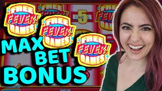 FINALLY!! MAX BET Bonus on Quick Hit Fever at Cosmo Las Vegas! screenshot 1