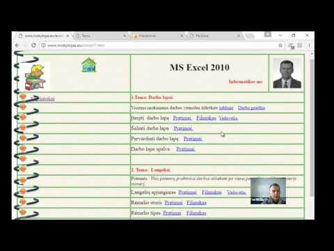 MS Excel pratimų aiškinimas septintokams