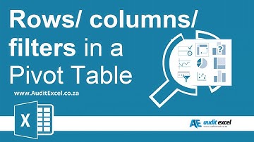 Combine rows, columns & filters in a Pivot Table