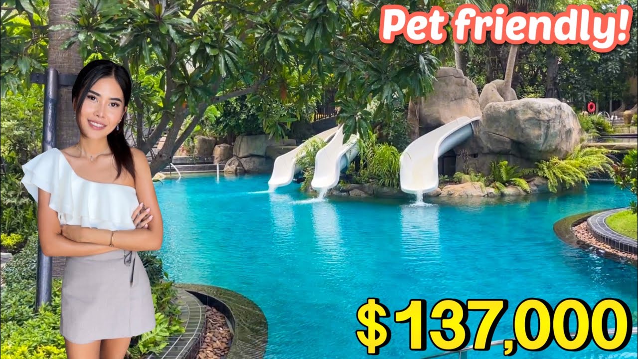 $137,000 (4.9 млн бат) Квартира c удобствами для домашних животных, 300 метров от пляжа в Паттайе