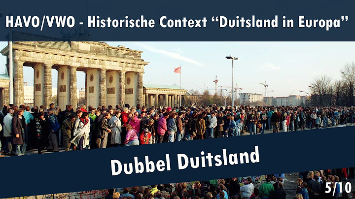 05 Duitsland in Europa - Duitsland valt uiteen - Dubbel Duitsland