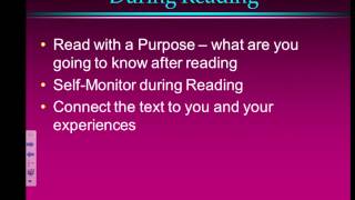 Video Lesson For Before During and After Reading Strategy