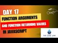 Full Stack Web Development-Day17-Function arguments and return values in JavaScript