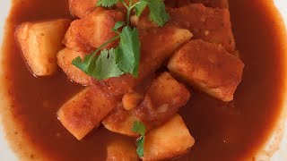 بطاط حُمر(تمر الهندي) بالطريقه اليمنيه /طعم رائع ?/Potato tamarind/