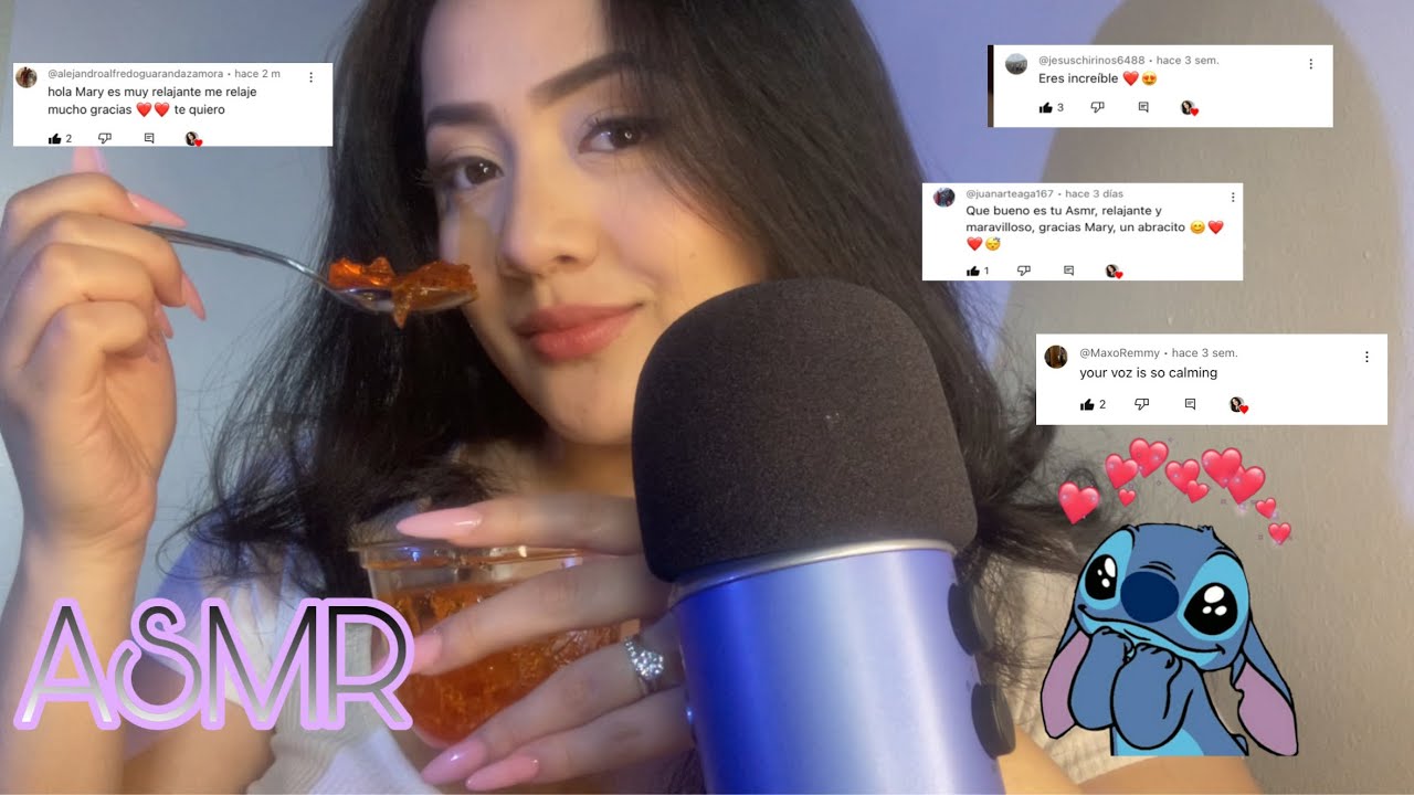 ASMR COMIENDO GELATINA 😮‍💨Y LEYENDO COMENTARIOS ☺️❤️