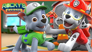 Rocky Gets Marshall's Firetruck Rescue Ready With a Tune-Up! - Rocky's Garage - PAW Patrol Resimi