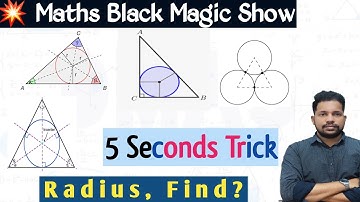 Tricks👉 How do you solve an equilateral triangle inscribed in circle? Equilateral Triangle on circle