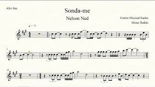 Video thumbnail of "Partitura SONDA-ME - Nelson Ned - Sax Alto"