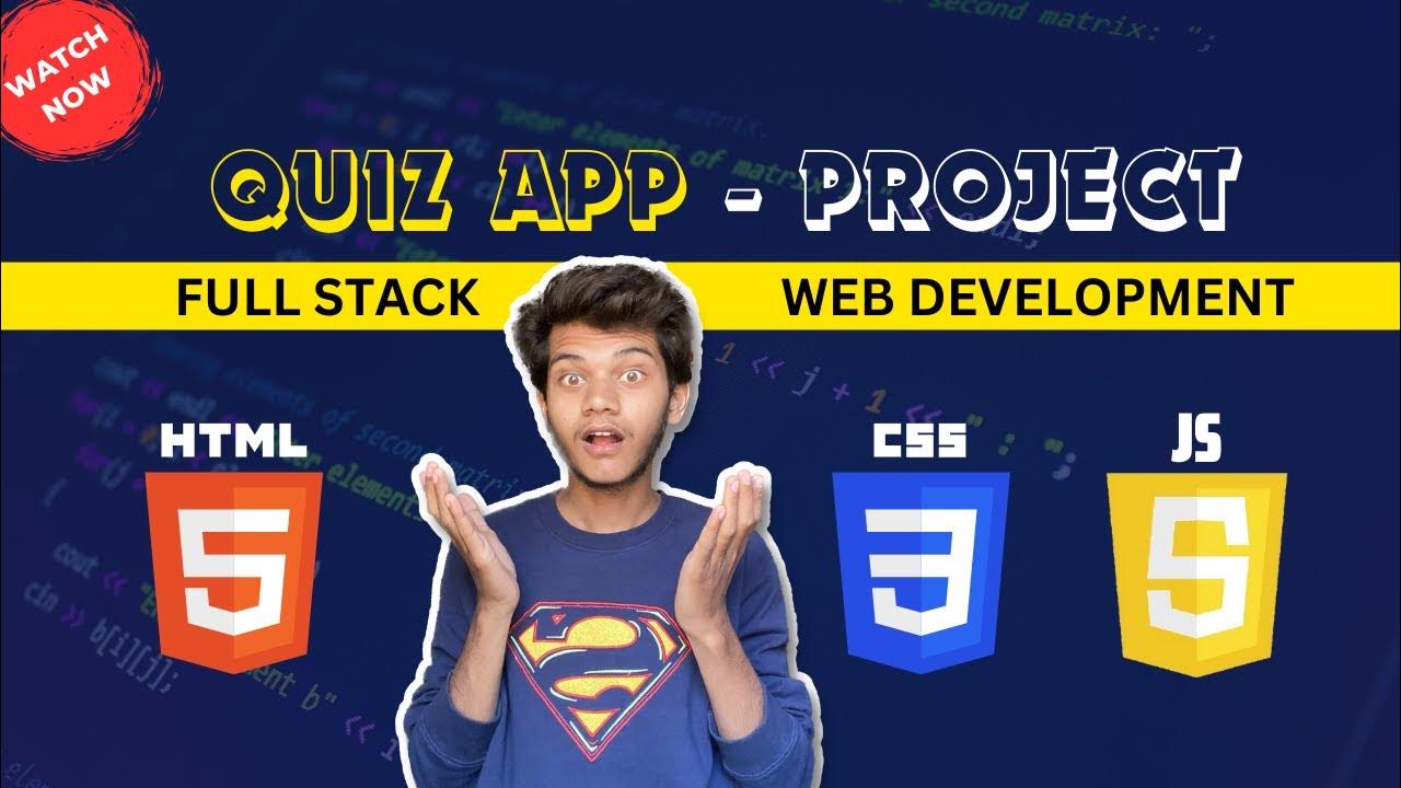 Quiz App Project using HTML, CSS and JavaScript | FULL STACK WEB ...
