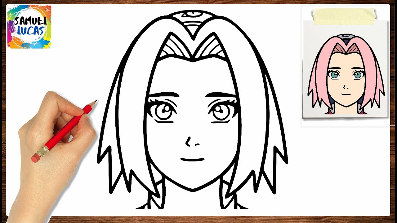 COMO DESENHAR A SAKURA HARUNO PASSO A PASSO | HOW TO DRAW SAKURA HARUNO ...