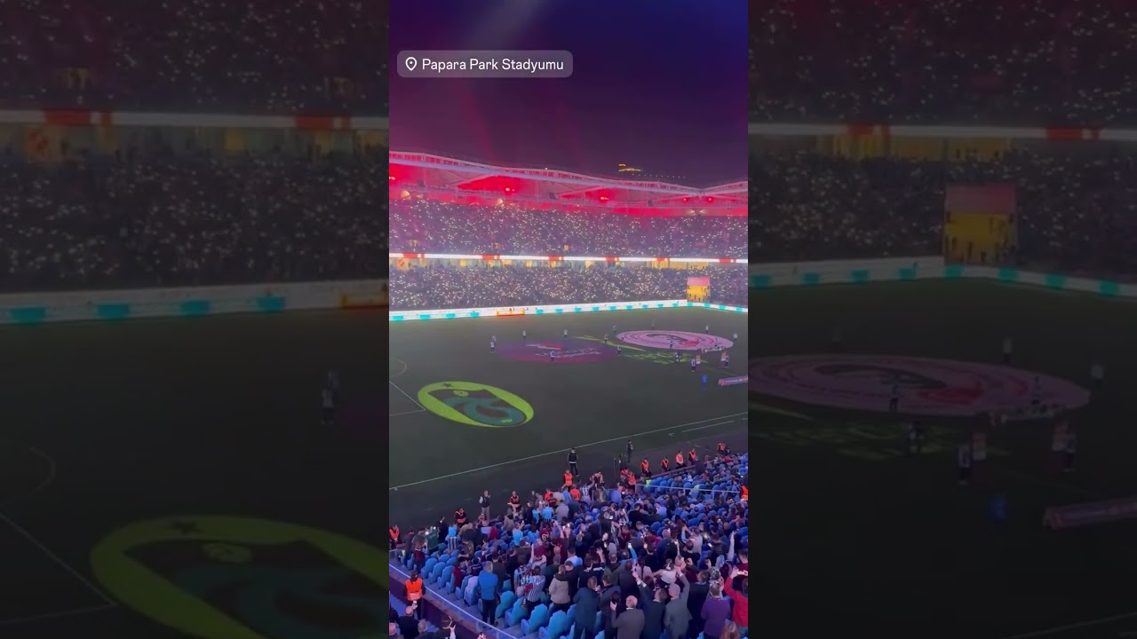 Trabzonspor Papara Park Stadyum - Aydınlatma Şovu (GigaTera)