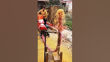 Corn Sheller Machine in Action 🌽⚡ Fast & Easy Corn Shelling!