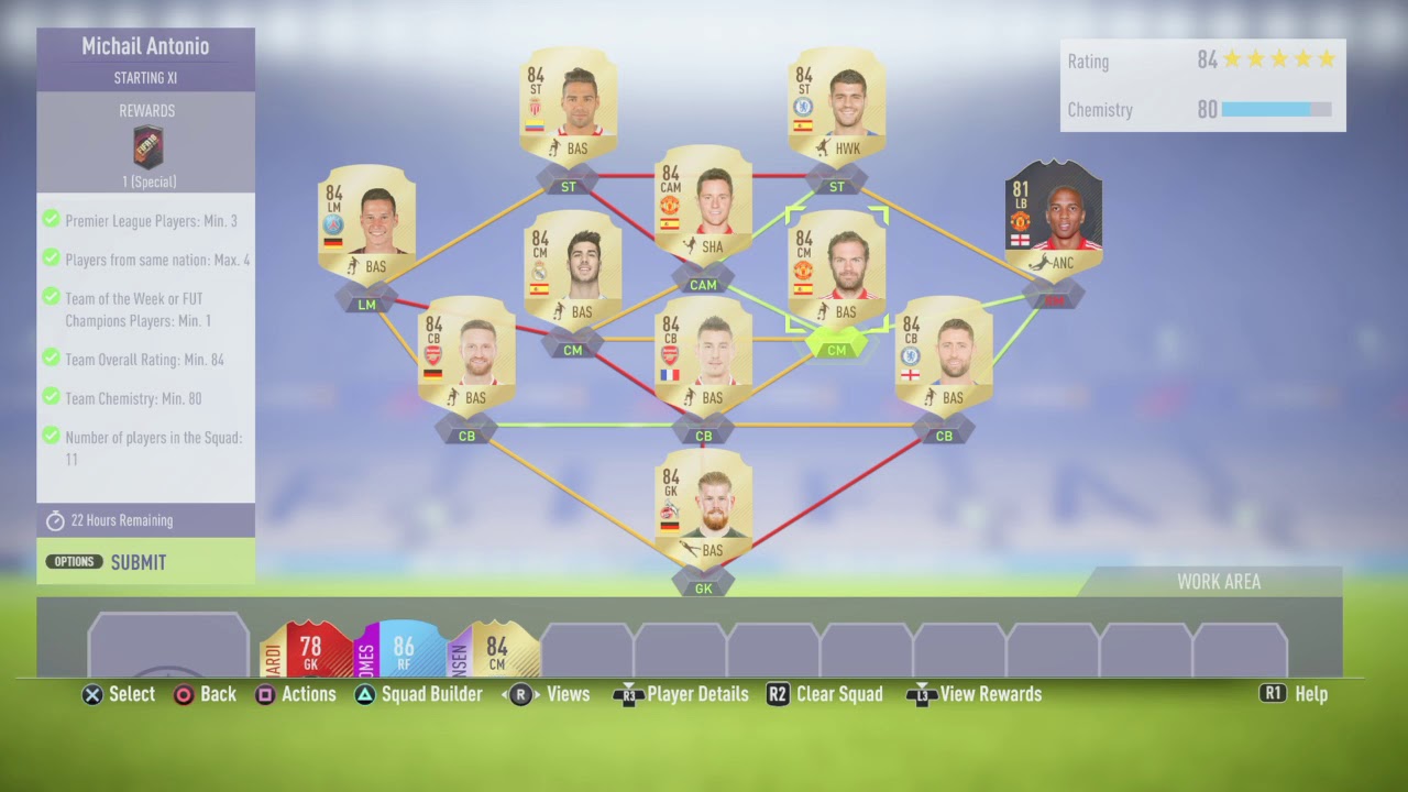 Cheapest FUTMAS Antonio IN GAME STATS