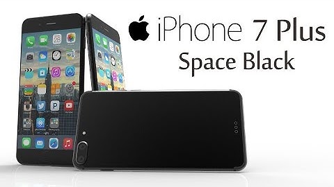 iPhone 7 Plus Space Black with Capacitive Home Button, 3D Video Rendering! The Black Beauty
