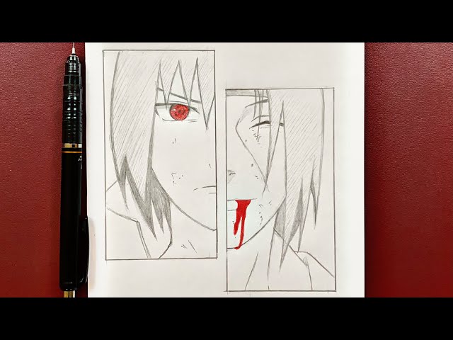 Naruto  Anime  Manga  Itachi and Sasuke Young Drawing  Facebook