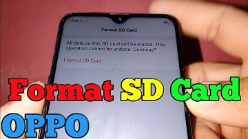 How to Format SD Card in OPPO A5s