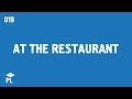 Learn European Portuguese (Portugal) - At the restaurant
