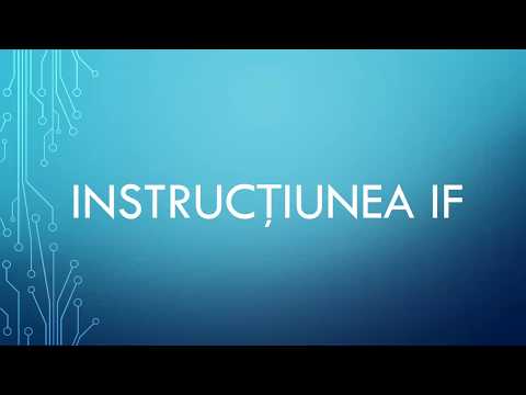 Instructiunea IF