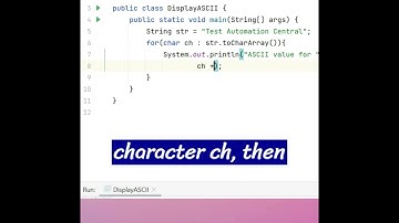 How to Display ASCII value for String | Java Interview Question And Answers