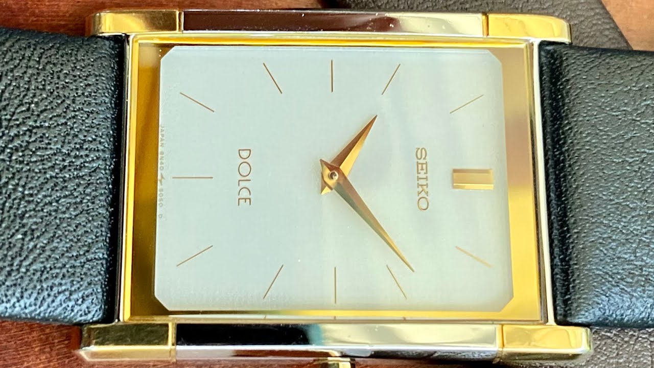 Vintage November 1999 Seiko Quartz 8N40-5030 Dolce Textured Dial 