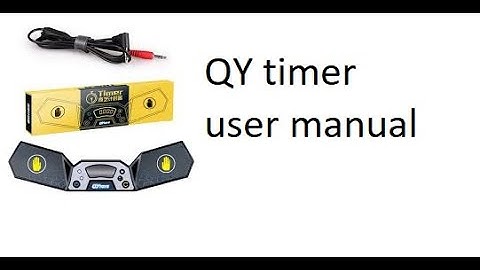 QY timer user manual