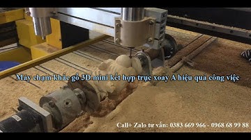 Gia công 4D trên máy cnc khắc gỗ 3D mini 9015-2 mũi đục 0383669966