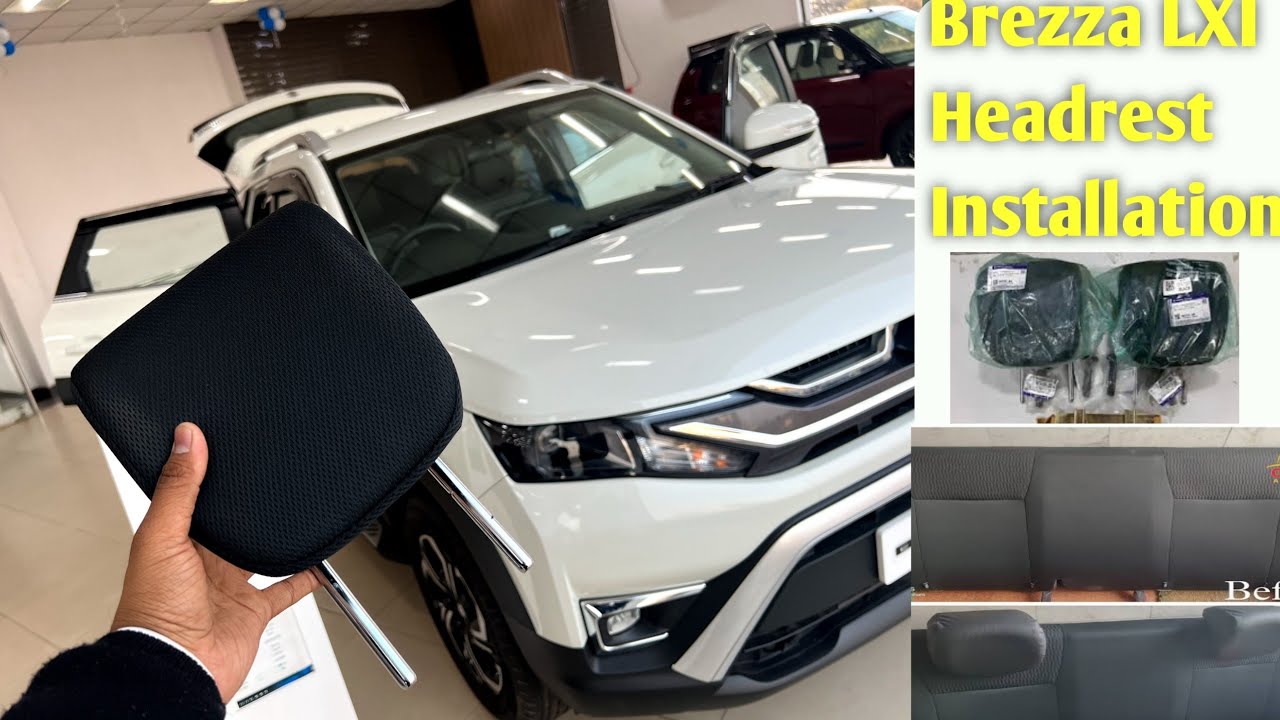 Rear Headrest installation Maruti New Brezza LXI base model ko top