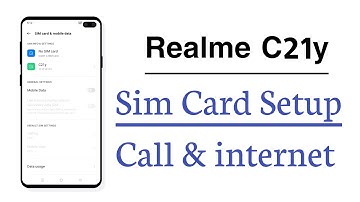Realme C21y How To Setup Sim Card Call Setting And Internet Setting