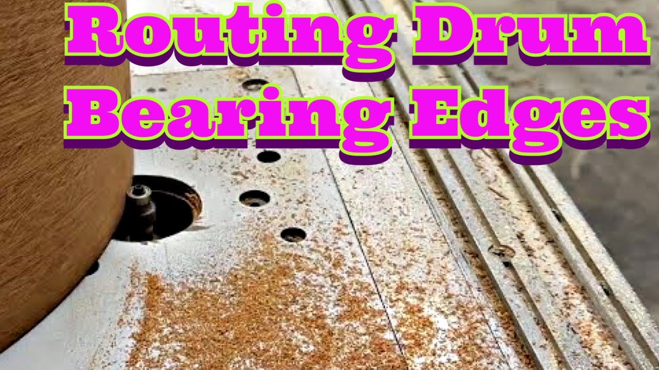 Routing Drum Bearing Edges, Drum Restoration, John Bonham Green Sparkle